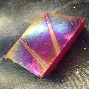 Rose Aura Optical Calcite Cube